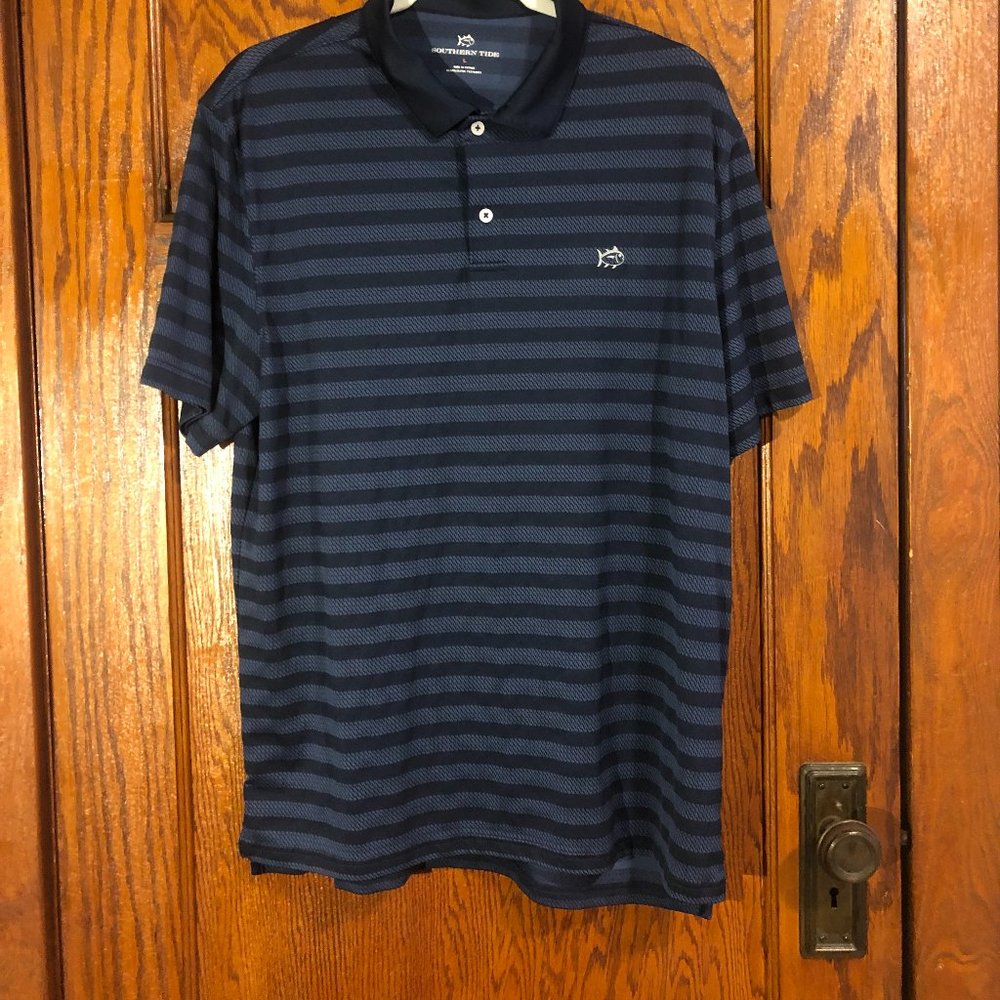 Blue Southern Tide Golf Polo